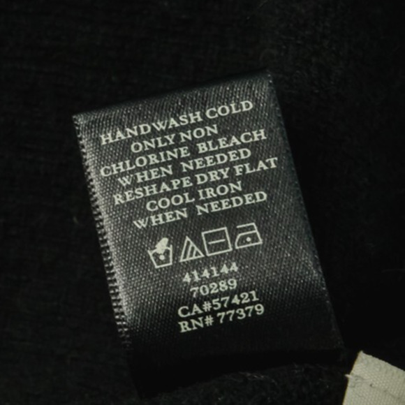 Ann Taylor Size Medium M Black Open Front Wool Cashmere Knit Cardigan Sweater - Picture 6 of 7